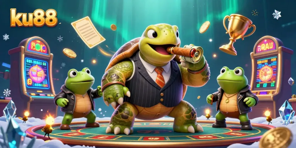 Engage in exciting gameplay at ku88 with vibrant casino elements and dynamic characters.