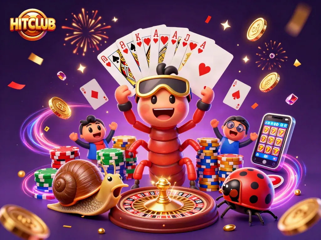 Experience the thrill of HITCLUB as animated characters engage in epic gaming adventures.