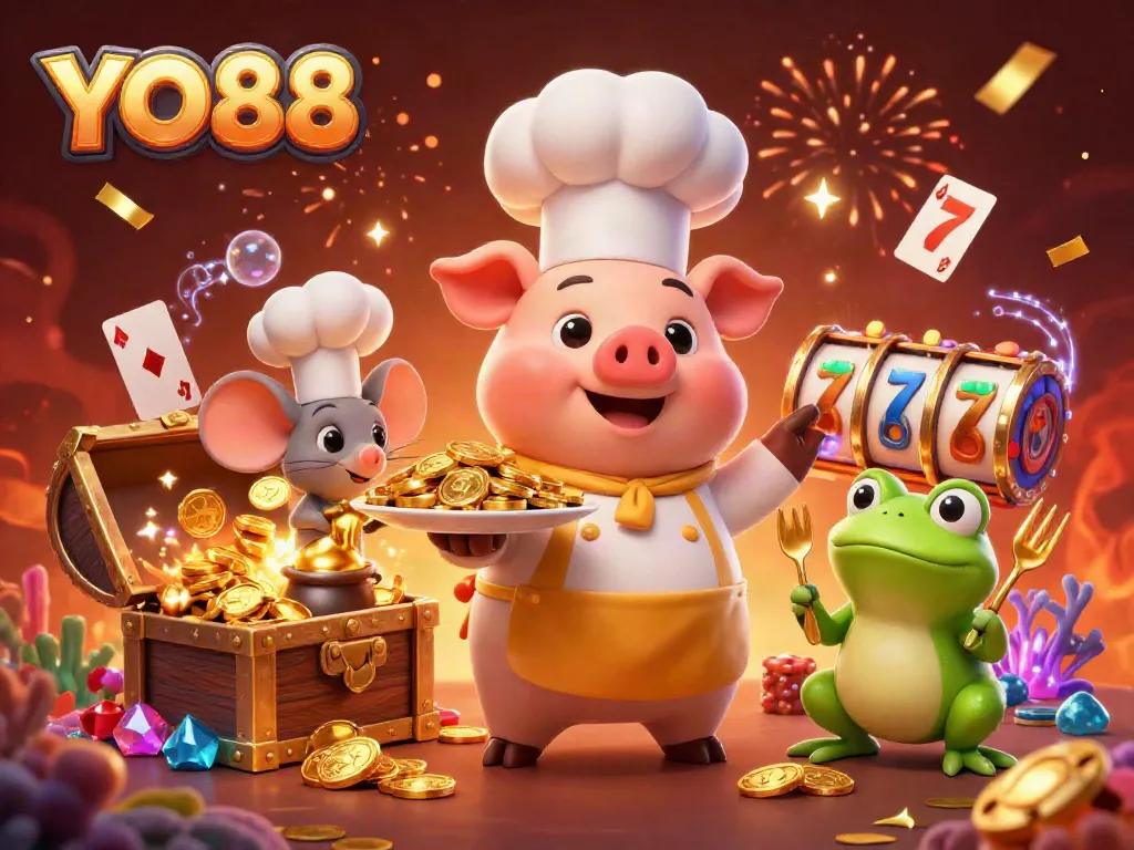 Experience thrilling gameplay at YO88 with vibrant characters and casino elements in action.
