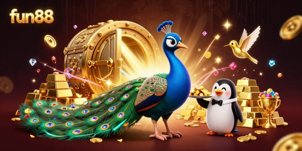 Experience thrilling gameplay at fun88 with luxurious visuals and an engaging casino theme.
