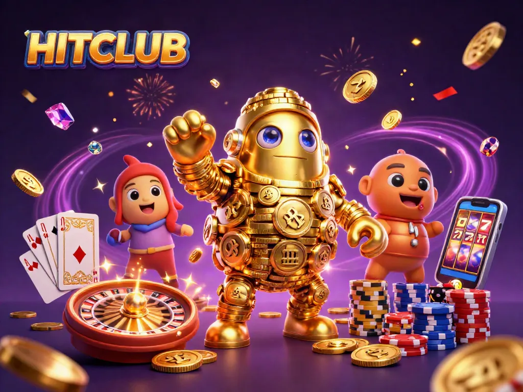Experience thrilling gameplay with HITCLUB's immersive casino illustrations showcasing dynamic elements.