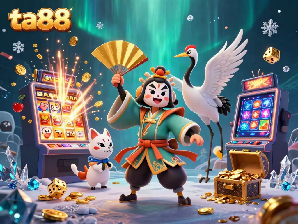 Experience the excitement of ta88 with vibrant casino characters and dynamic gaming elements.