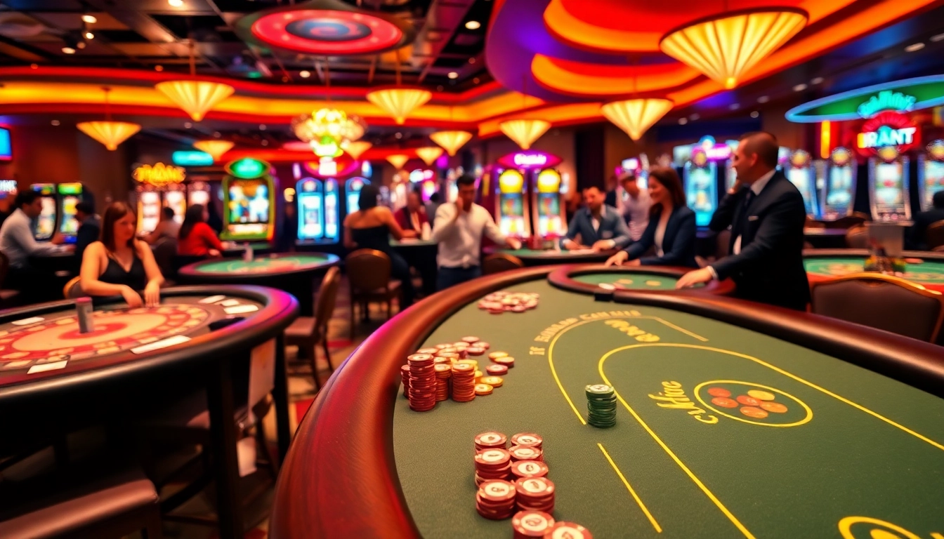 Experience the excitement of the best online casinos Canada with vibrant gaming tables and players.