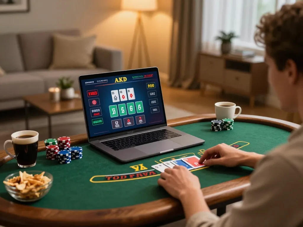 Engaging in a live dealer game of blackjack on LU88, showcasing an immersive online gambling experience.