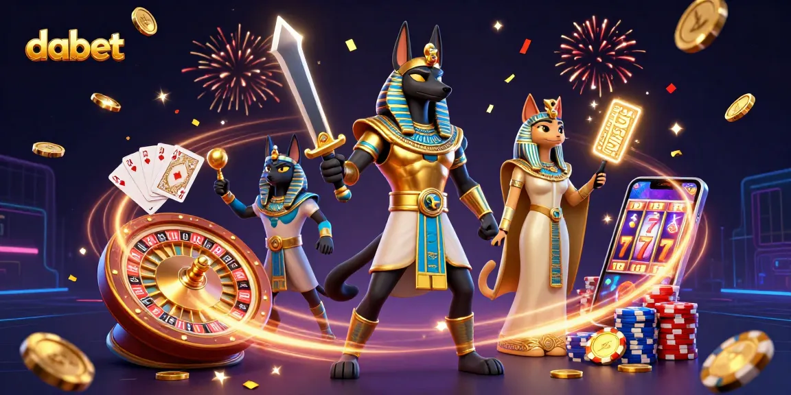 Dabet enhances the gaming experience with vibrant 3D ancient Egyptian warriors and dynamic gameplay elements.
