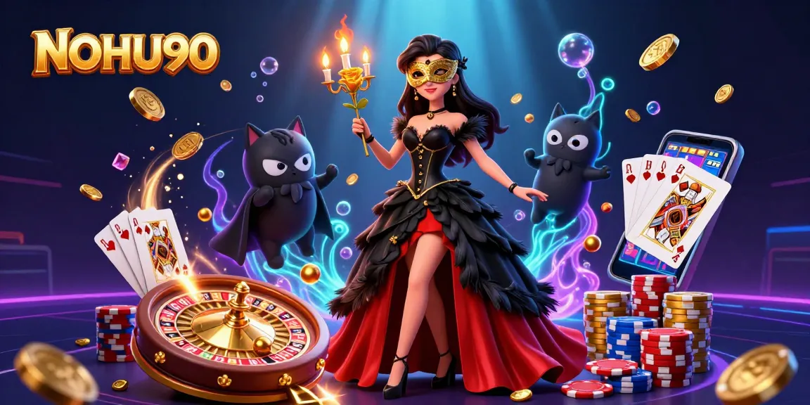 Experience the thrilling world of NOHU90 with captivating jackpot games and vibrant casino elements.