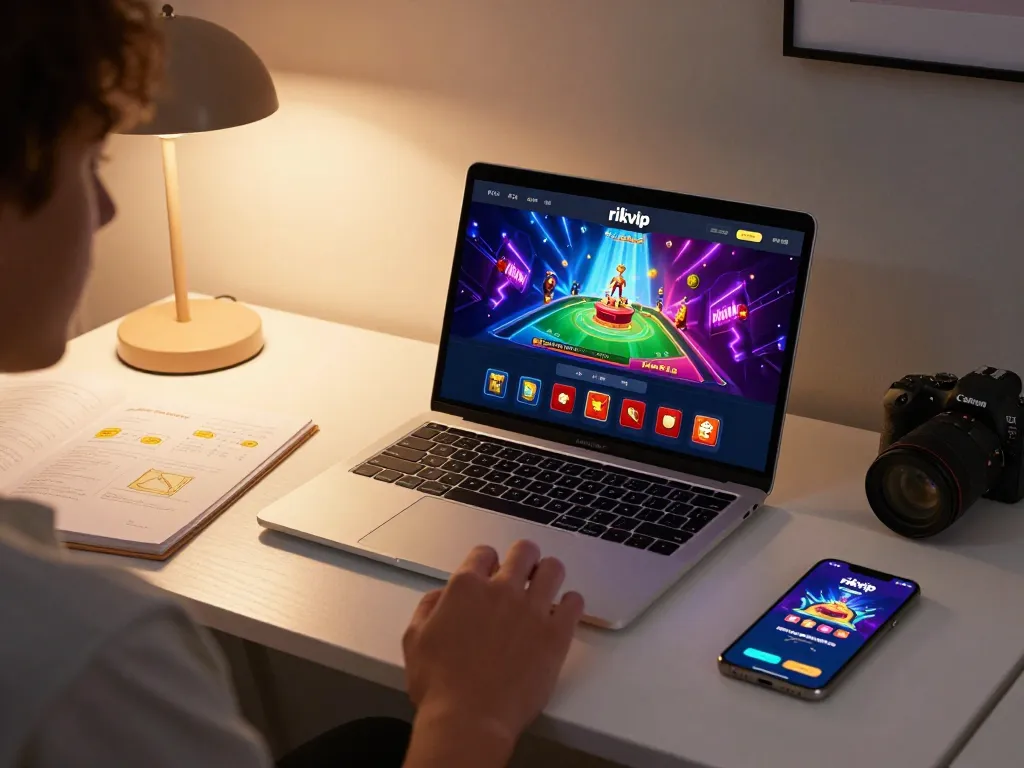 Engaging online gaming scene featuring the rikvip platform, strategic gameplay, and cozy atmosphere.