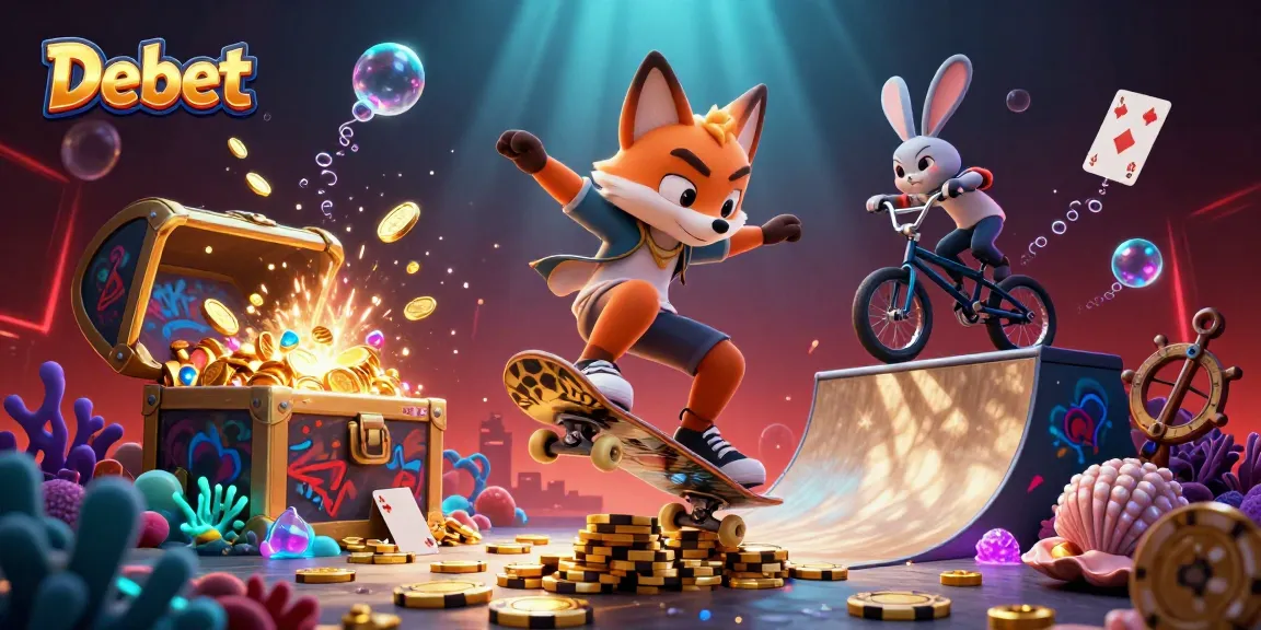 Experience thrilling gameplay at Debet with animated casino fun and vibrant graphics