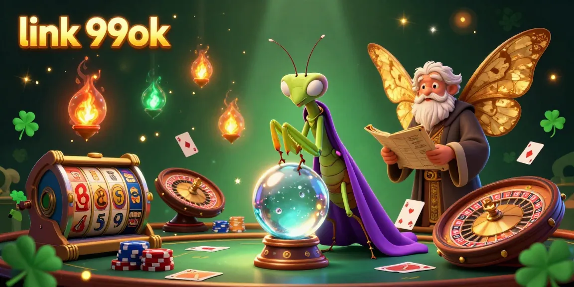 Engage with link 99ok in a vibrant gambling world with thrilling slot games and poker elements.