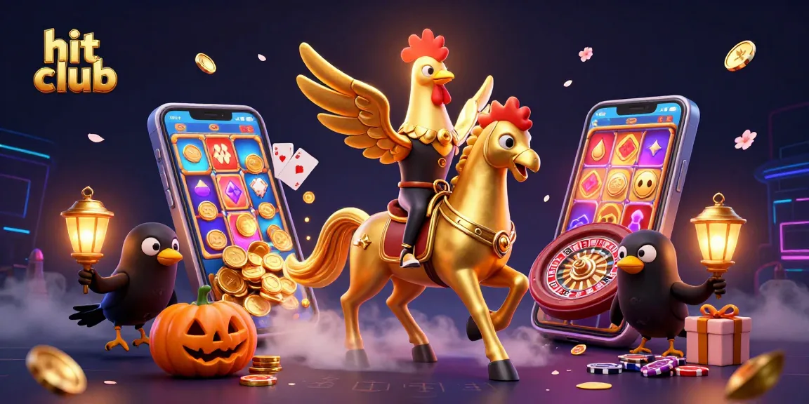 Engage in thrilling gaming at hit club with captivating 3D casino elements and vibrant visuals.