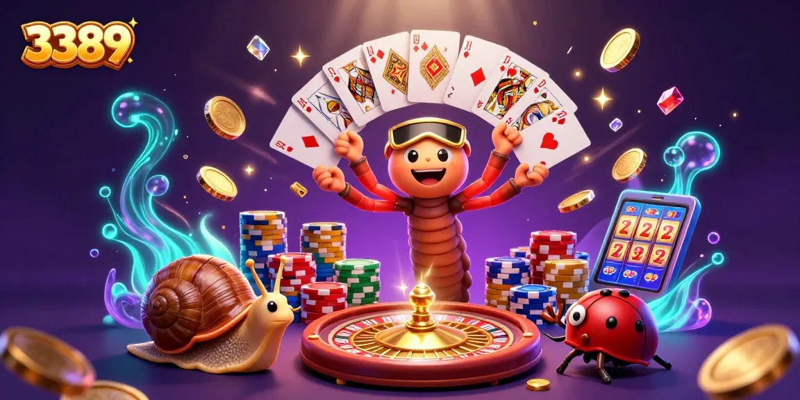 Enjoy thrilling games at 3389 casino with vibrant characters and lively gambling action.
