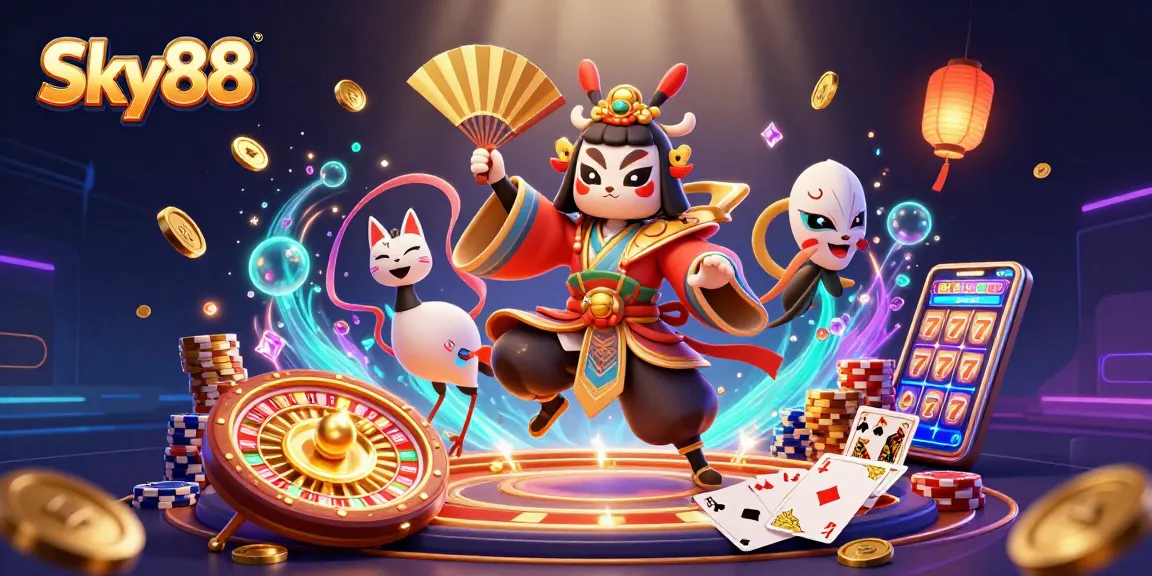 Experience thrilling gameplay at Sky88 with captivating visuals and exciting casino elements.