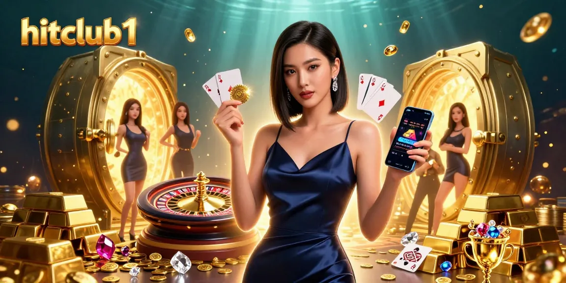 Engage in the thrilling world of hitclub1 with stunning visuals showcasing casino excitement and elite gaming elements.
