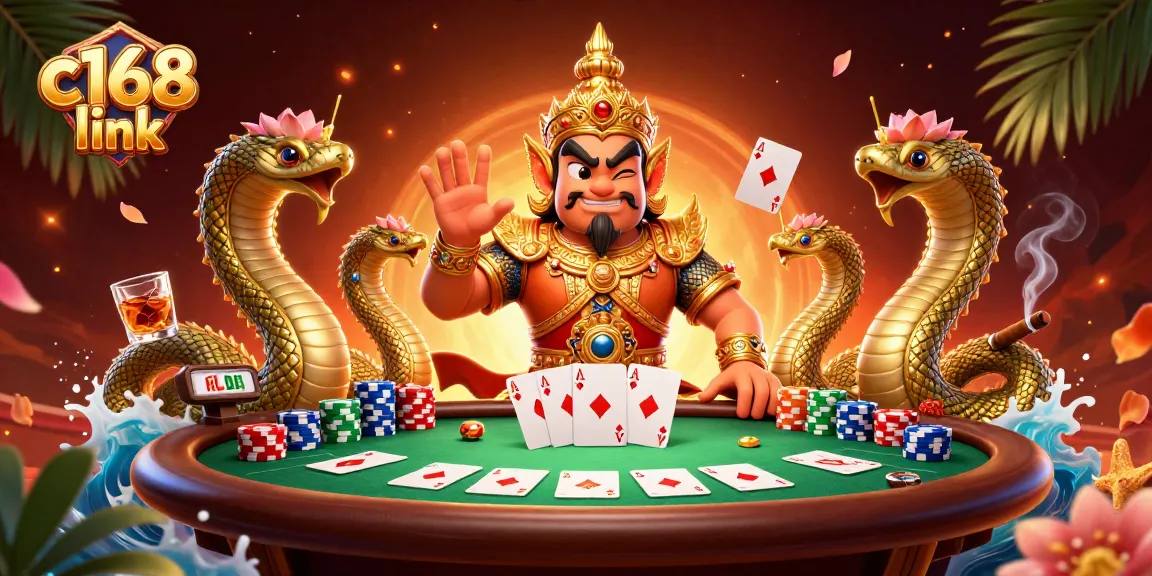 Engage in thrilling gameplay at c168 link with elite poker action surrounded by rich 3D visuals.