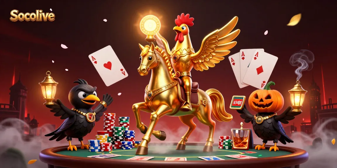 Socolive captivates viewers with an extravagant casino scene featuring stunning characters and vivid gaming elements.