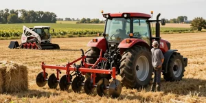 Aglist offers comprehensive tractor reviews for Canadian farmers in a sunny field.