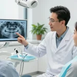 Dental malpractice in Turkey during a patient consultation with a dentist, showcasing a trusting environment.