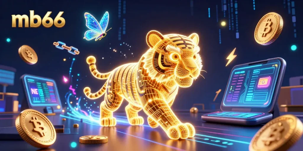 Experience thrilling gaming with mb66, featuring vibrant 3D visuals and exciting crypto elements.